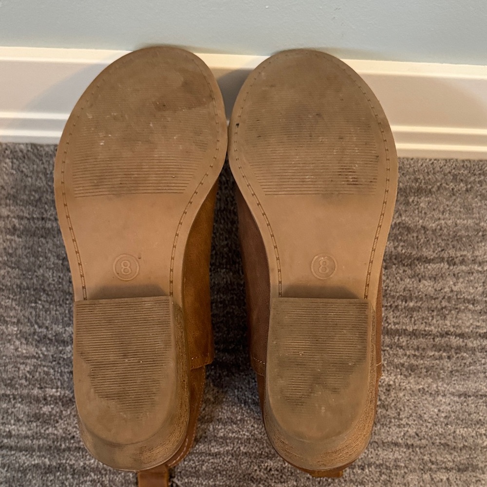 Universal Thread Brown Suede Chelsea Ankle Booties - Picture 5 of 5
